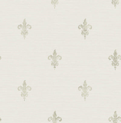 product image of French Lily Wallpaper in Grey 578