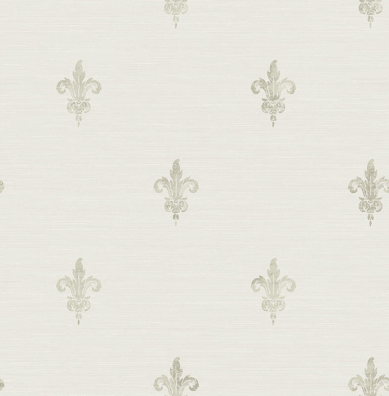 media image for French Lily Wallpaper in Grey 299