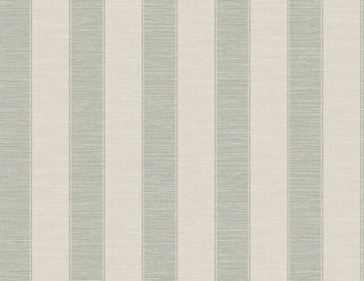 product image of Textile Stripe Wallpaper in Green & Beige 522