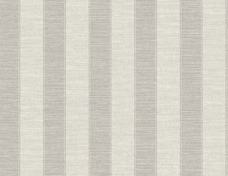 media image for Textile Stripe Wallpaper in Grey & Beige 292