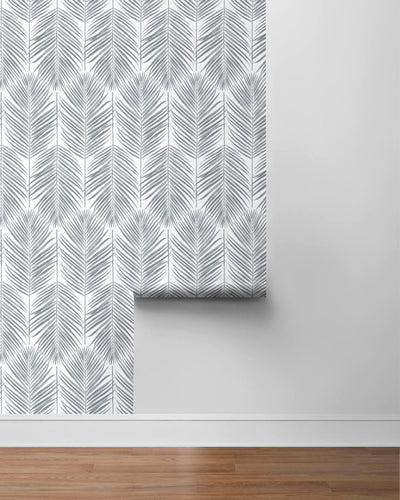 product image for Palm Caribbean Peel & Stick Wallpaper in Grey  82