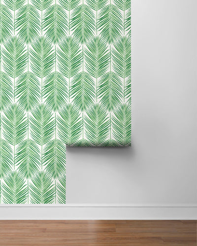 product image for Palm Caribbean Peel & Stick Wallpaper in Green 67