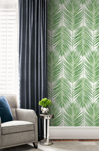 product image for Palm Caribbean Peel & Stick Wallpaper in Green 93