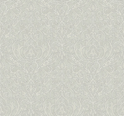 product image of Soft Damask Wallpaper in Grey 586