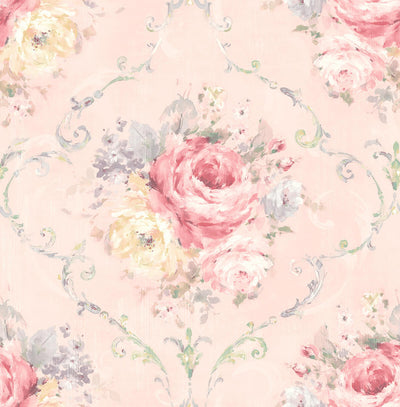 product image of Bouquet Wallpaper in Pink & Multi 578