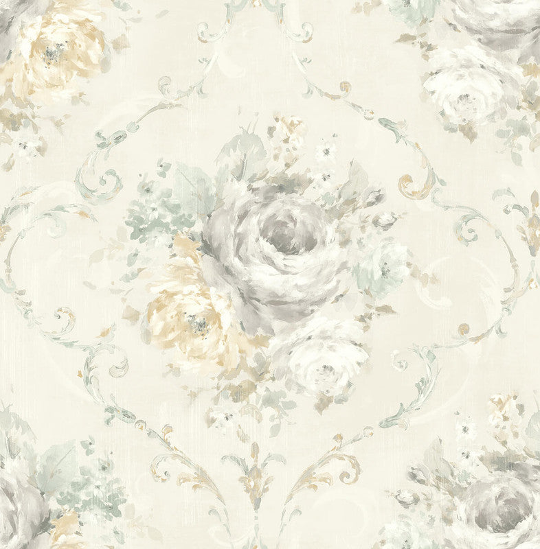 media image for Bouquet Wallpaper in Grey & Multi 254