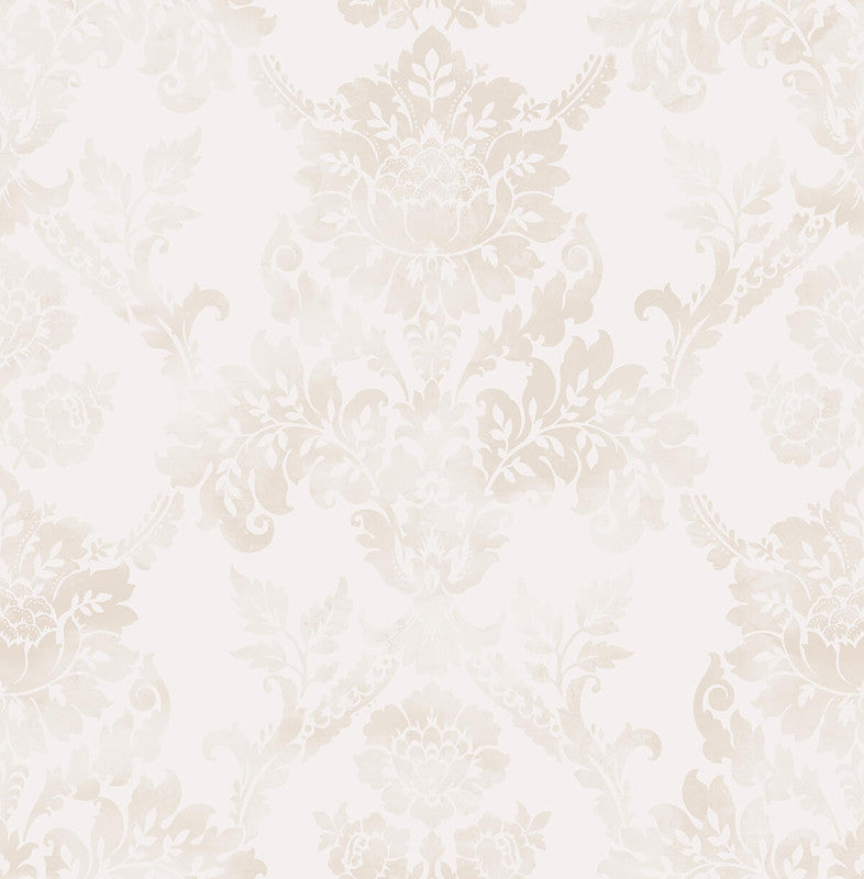 media image for French Damask Wallpaper in Pink 263