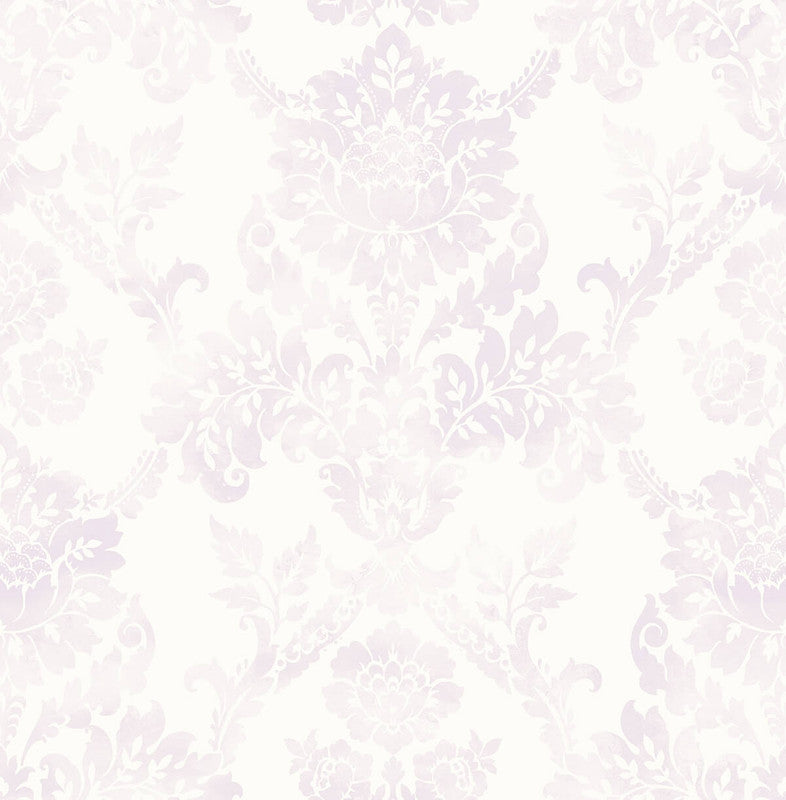 media image for French Damask Wallpaper in Light Purple 280