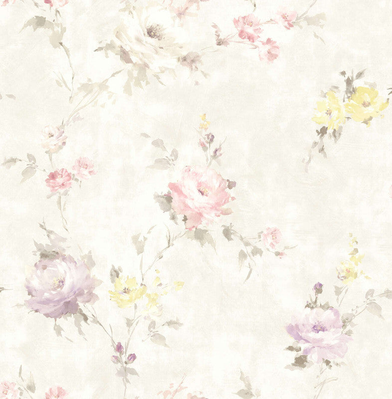 media image for Spring Branch Wallpaper in Rose & Multi 217