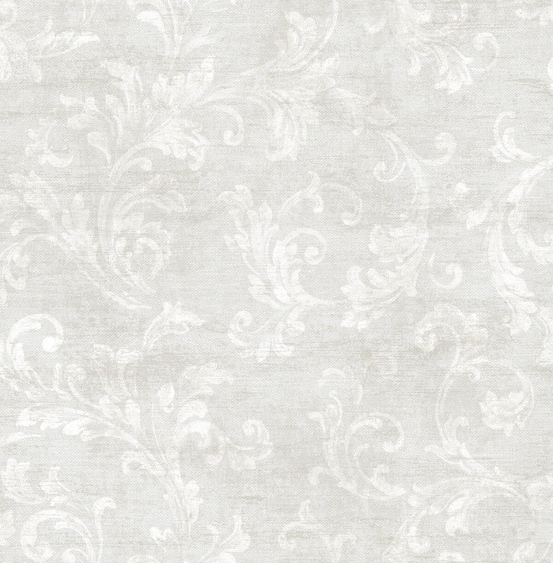 media image for Classic Scroll Wallpaper in Grey 210