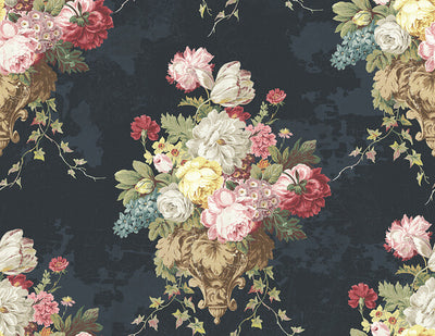 product image for Floral Bunch Wallpaper in Blue & Multi 20