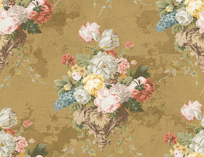 product image of Floral Bunch Wallpaper in Hazelnut Cream & Multi 582