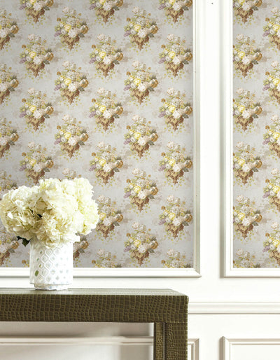 product image for Floral Bunch Wallpaper in Grey & Multi 50