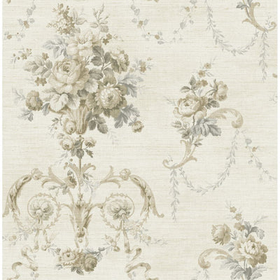 product image of Floral Tapestry Wallpaper in Beige & Grey 526