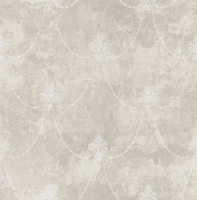 product image of Lys Flower Wallpaper in Grey & Ivory 564