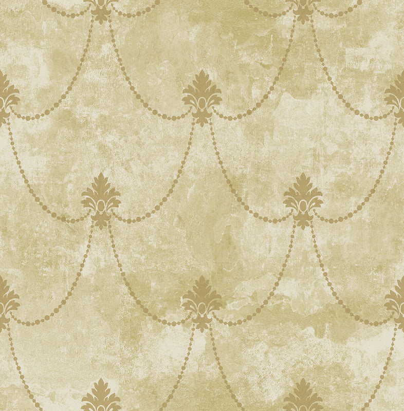 media image for Lys Flower Wallpaper in Gold 288