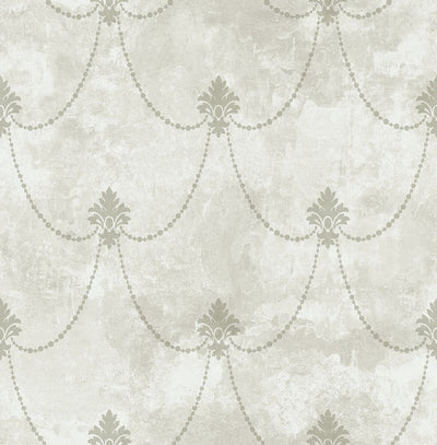 product image of Lys Flower Wallpaper in Grey 518