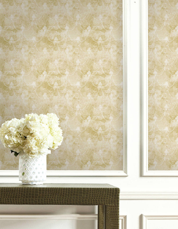 media image for Lys Flower Wallpaper in Beige & Ivory 21