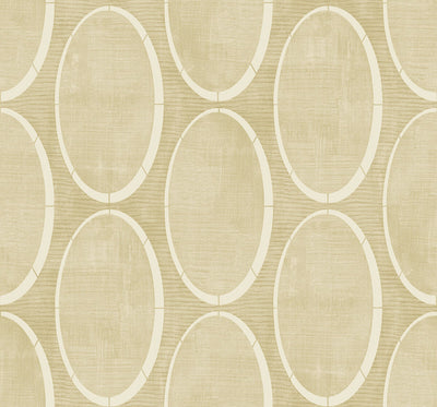 product image of Metallic Circles Wallpaper in Yellow & Sand 561