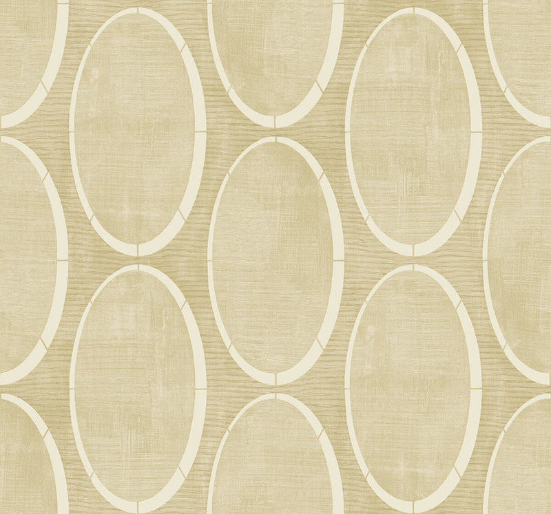 media image for Metallic Circles Wallpaper in Yellow & Sand 245