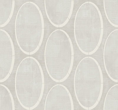 product image for Metallic Circles Wallpaper in Soft Grey 30