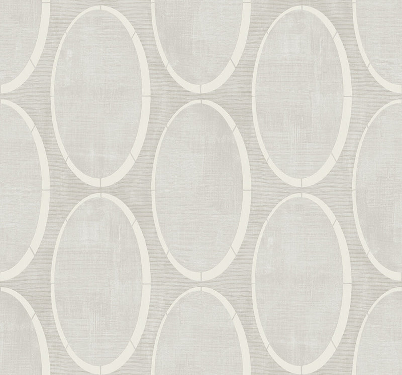 media image for Metallic Circles Wallpaper in Soft Grey 24