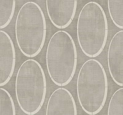 product image of Metallic Circles Wallpaper in Dark Grey 558