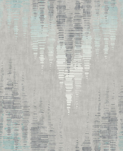 product image of Graffiti Effect Wallpaper in Grey & Aqua 594