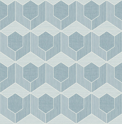 product image of 3D Hexagon Wallpaper in Blue 595
