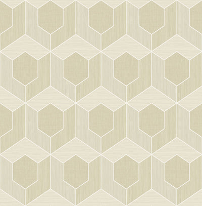product image of 3D Hexagon Wallpaper in Beige 565