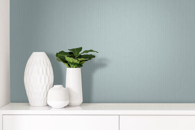 product image for Yarn Effect Wallpaper in Soft Blue 40