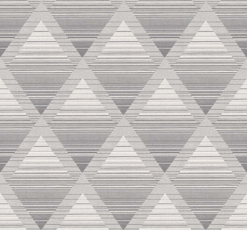 media image for Metallic Rhombus Wallpaper in Grey 241