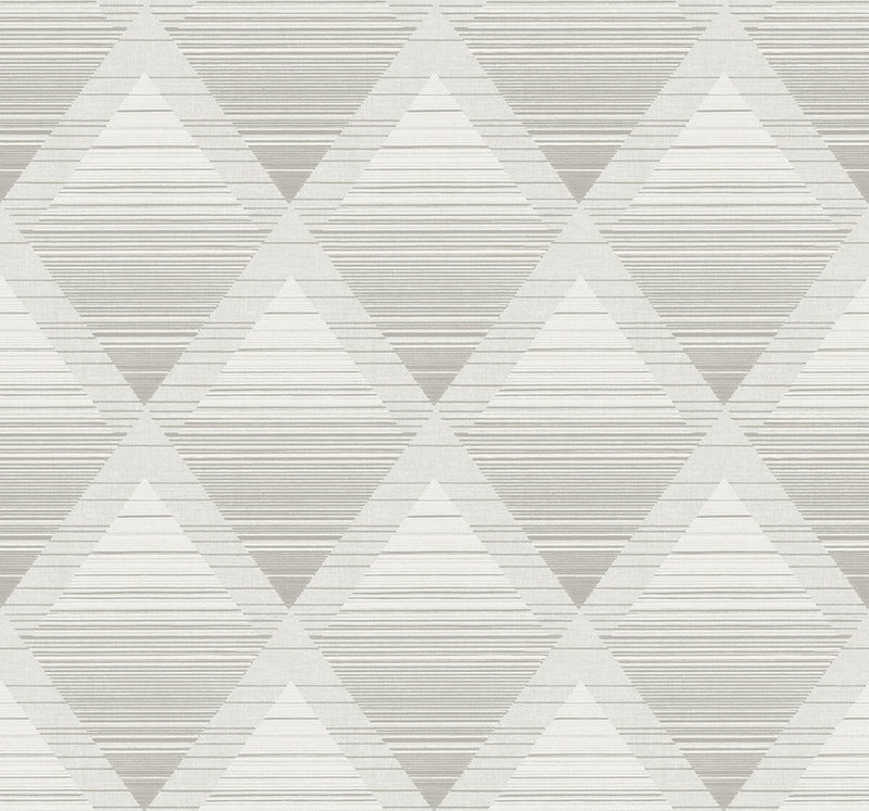media image for Metallic Rhombus Wallpaper in Light Grey 278