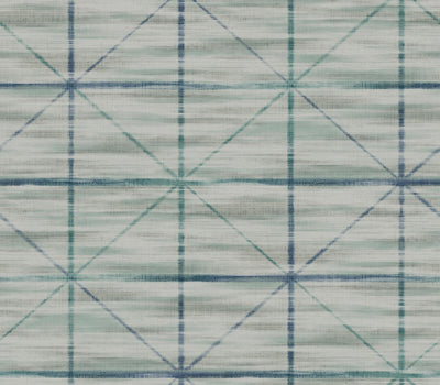 product image for Metallic Squares Wallpaper in Green & Blue 48