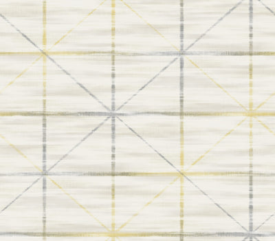 product image of Metallic Squares Wallpaper in Beige & Grey & Yellow 535