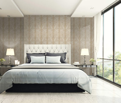 product image for Old Damask Wallpaper in Beige 19