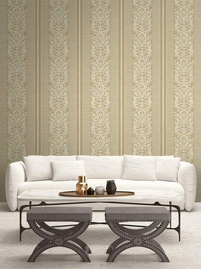 product image for Gothic Stripes Wallpaper in Gold 73