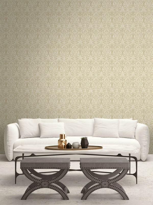 Shop Gothic Wallpaper in Beige & Cream | Burke Decor