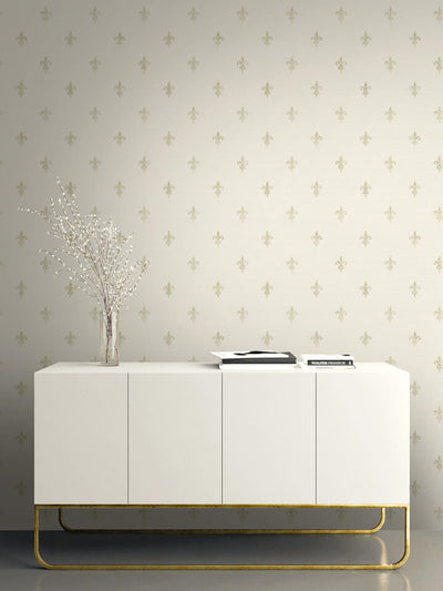 product image for French Lily Wallpaper in Cream 38