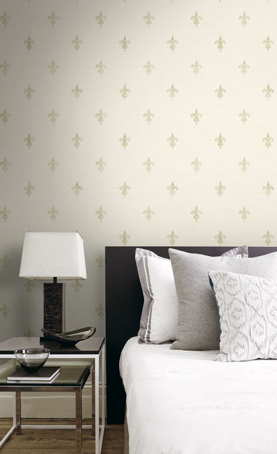 product image for French Lily Wallpaper in Cream 60