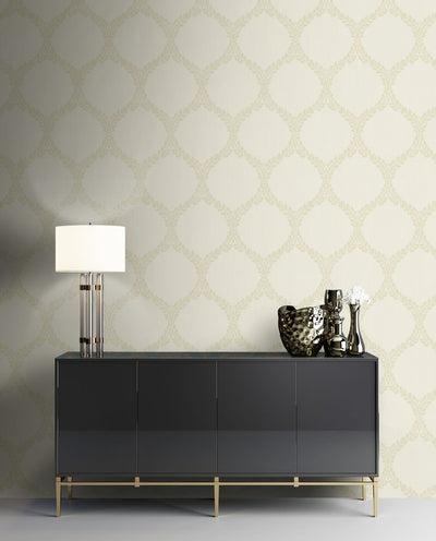 product image for Medallion Wallpaper in Cream 36