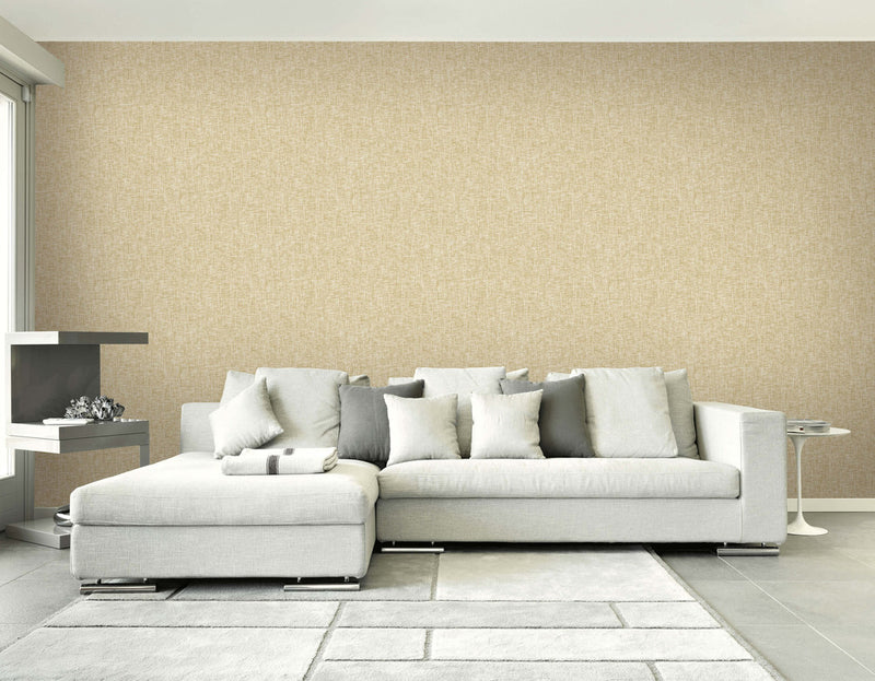 media image for Textile Plain Linen Wallpaper in Beige 228