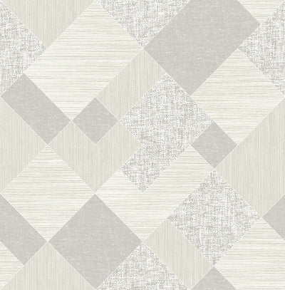 product image for Geometric Icons Wallpaper in Soft Grey  52