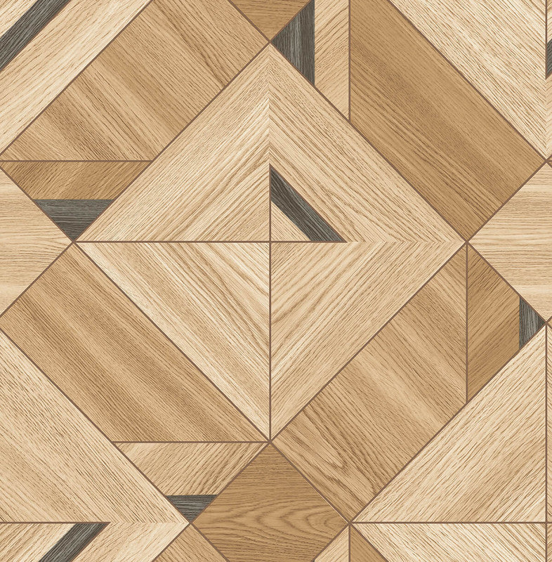 media image for Wood Tiles Wallpaper in Beige 266