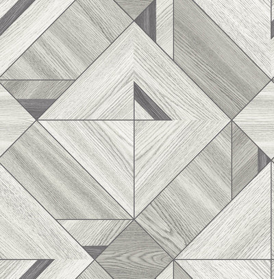 product image of Wood Tiles Wallpaper in Soft Grey  51