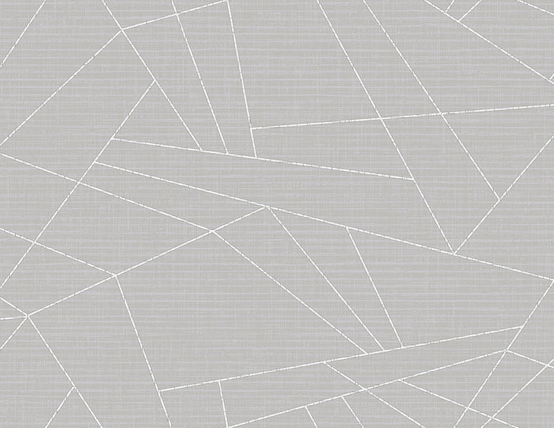 media image for Geometric Triangles Wallpaper in Grey 273