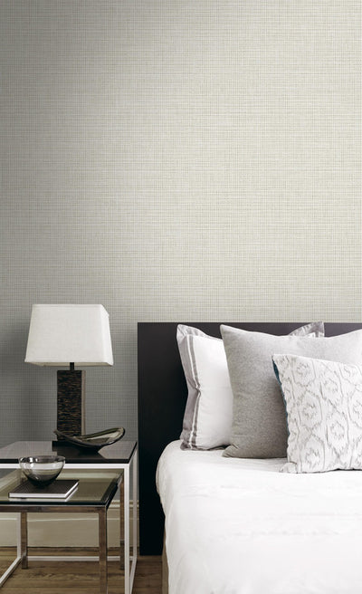 product image for Modern Fabric Wallpaper in Beige 11