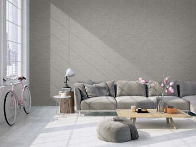 product image for Modern Fabric Wallpaper in Soft Grey  8