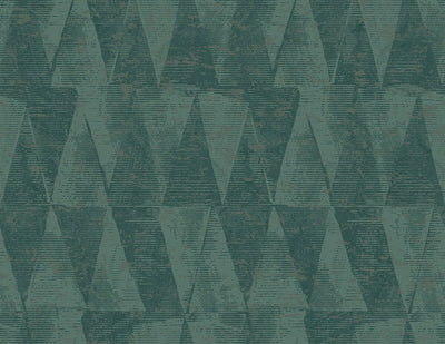 product image of Geo Triangles Wallpaper in Green  55