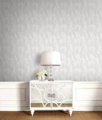 product image for Geo Triangles Wallpaper in Grey 92